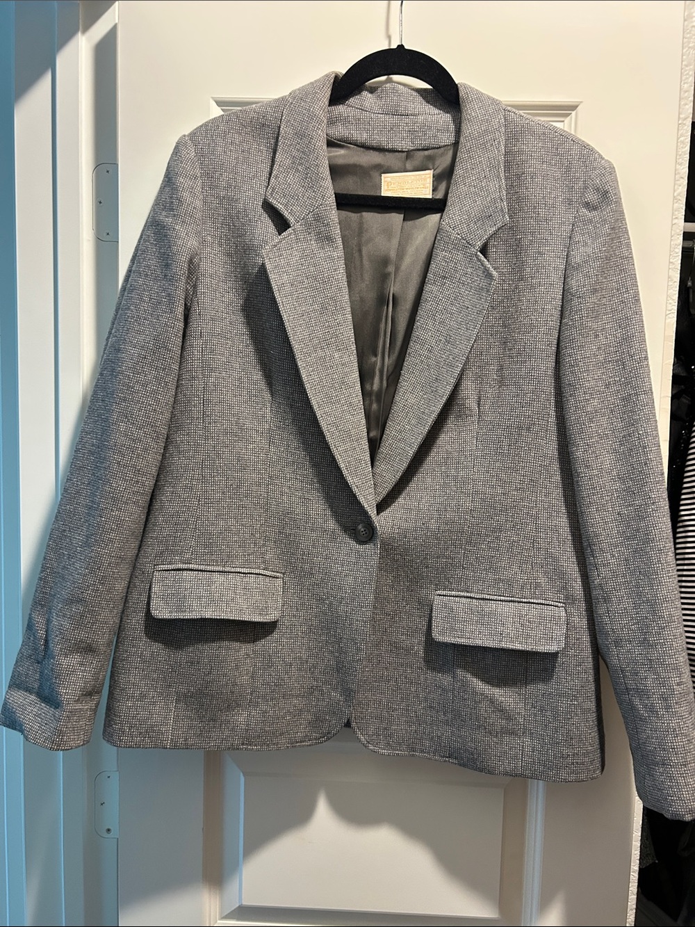 Pendleton Grey Single-Button Women's Blazer
